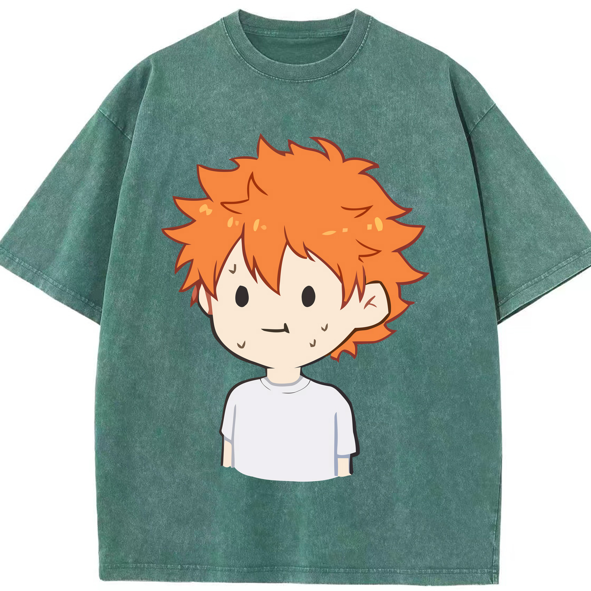 （画像用） ハイキュー!! Haikyu!! 綿100% ヴィンテージ風 半袖Tシャツ（フロントプリント）